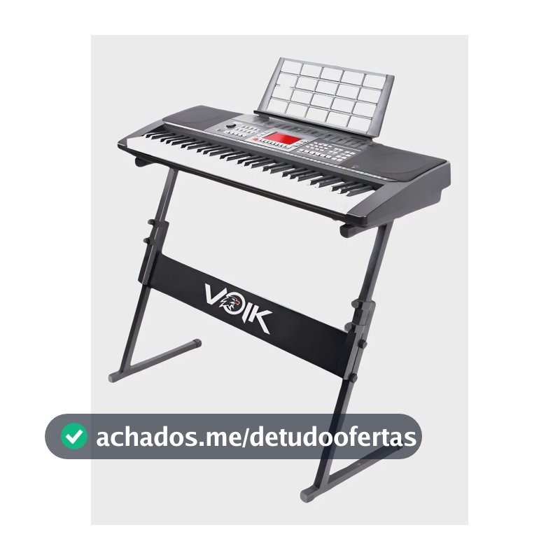 Suporte Teclado Musical Em Z Voik Stz-1b Regulável Cor Preto