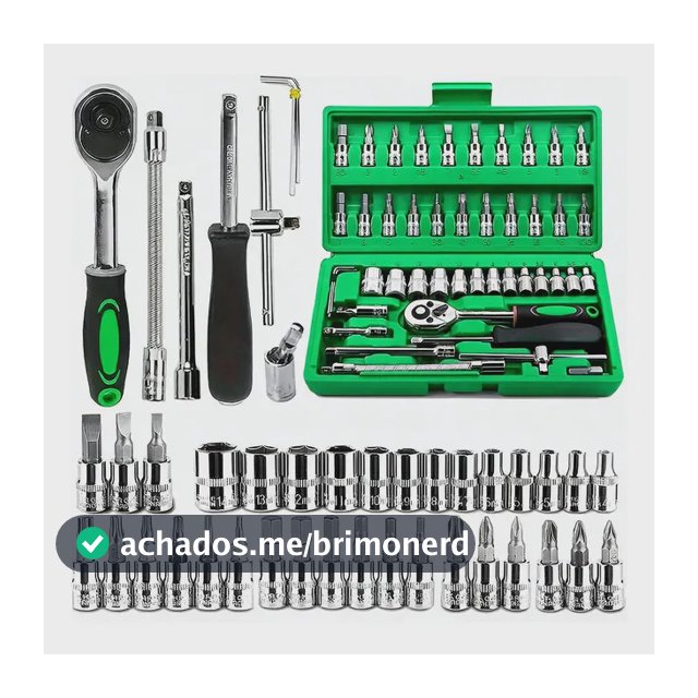 Kit 46 Chave Catraca Jogo De Soquetes Allen Torx Ferramentas Premium 46pcs