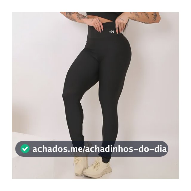 Calça Legging Fitness Zero Transparência Cintura Alta Koenig
