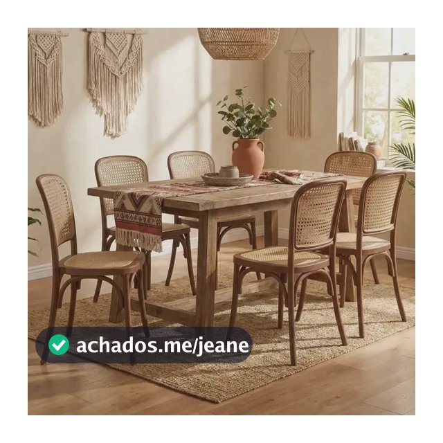 Kit 6 Cadeiras Amis Rattan Bar Evento Restaurante Nuvo Decor Estrutura Da Cadeira Terracota