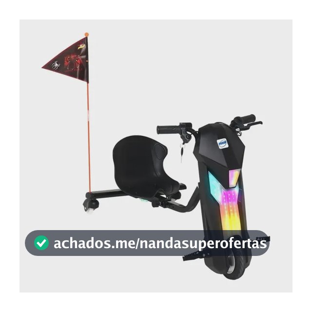 Patinete Drift 360 Elétrico Ruum 36v 25km/h Bluetooth 110kg Preto