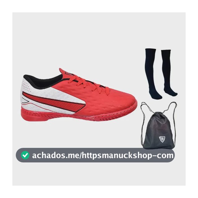 Kit Chuteira Futsal Impactor Adulto Infantil + Meião Bolsa
