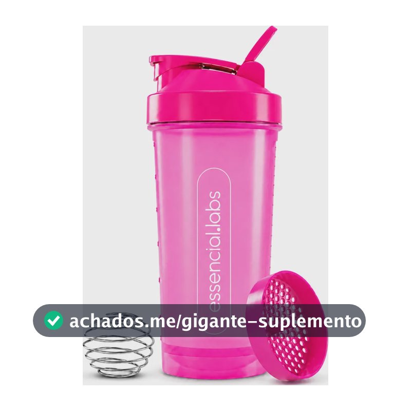 COQUETELEIRA / SHAKER Academia BPA Free Cor Pink - 600ml