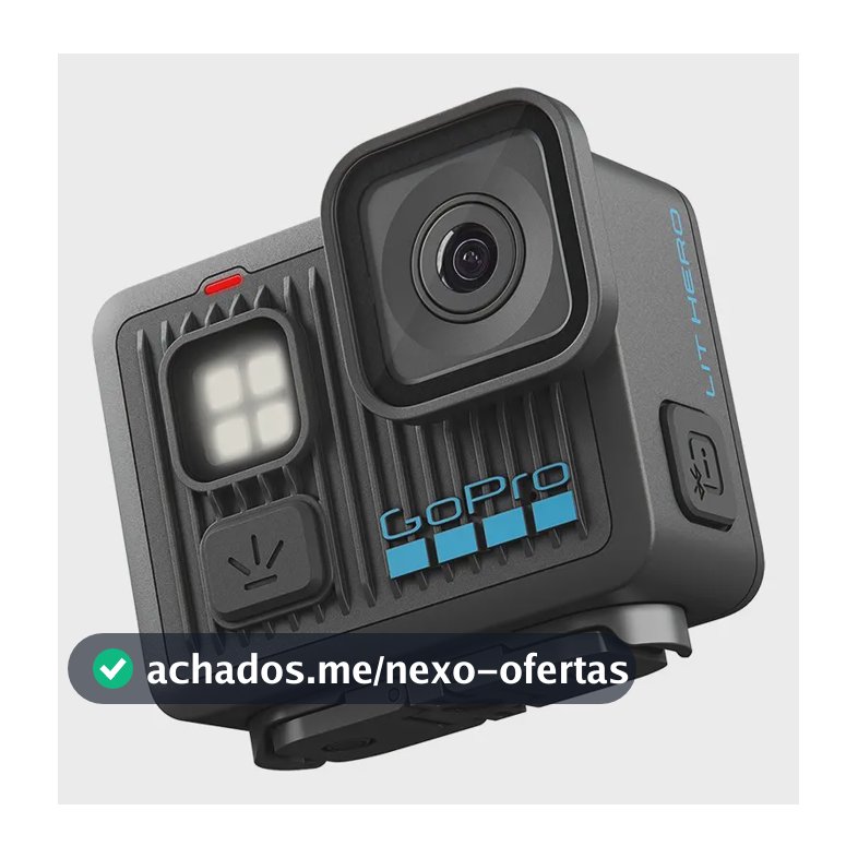 GoPro LIT HERO - Câmera de Ação Compacta à Prova d'água com Luz Integrada, Vídeo 4K60 Ultra HD, Foto de 12 MP, Tela Sensível ao toque, Estabilização HyperSmooth