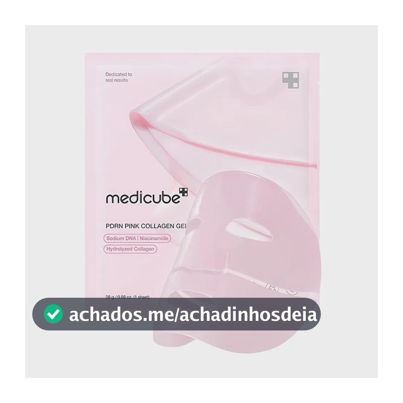 Máscara Facial em Gel Medicube PDRN Pink Colágeno para Elasticidade e Brilho da Pele