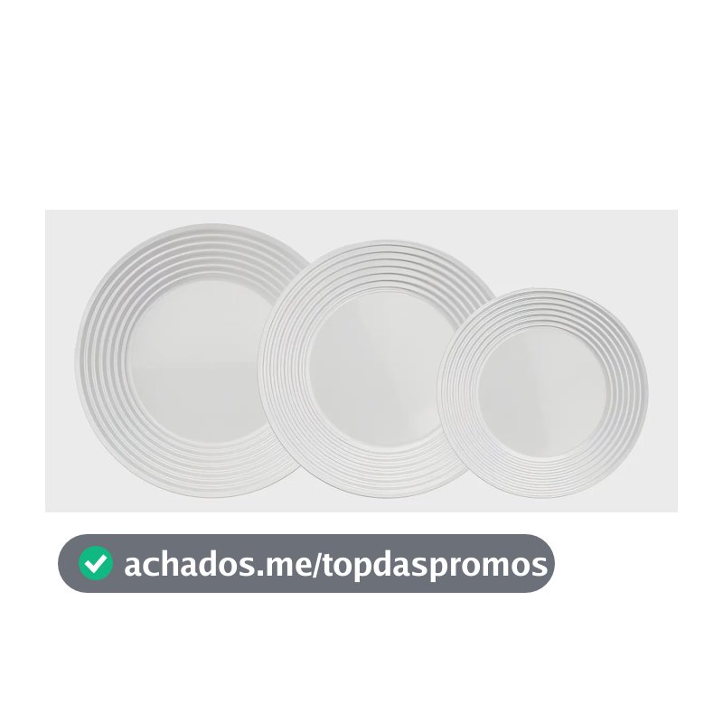 Aparelho Jantar Saturno Nadir Opaline 12 Peças Cor Branco