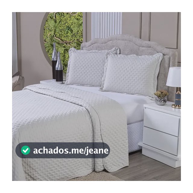 Kit Cobre Leito Casal Queen Colcha 3 Pçs Dupla Face 400 Fios Palha