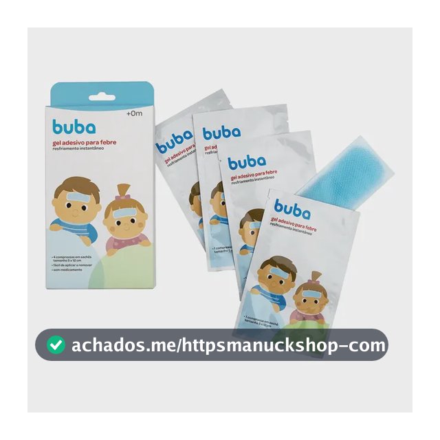 Gel Adesivo Vacina e Febre para Alívio do Incômodo Vacinação Compressa Refrescante Buba