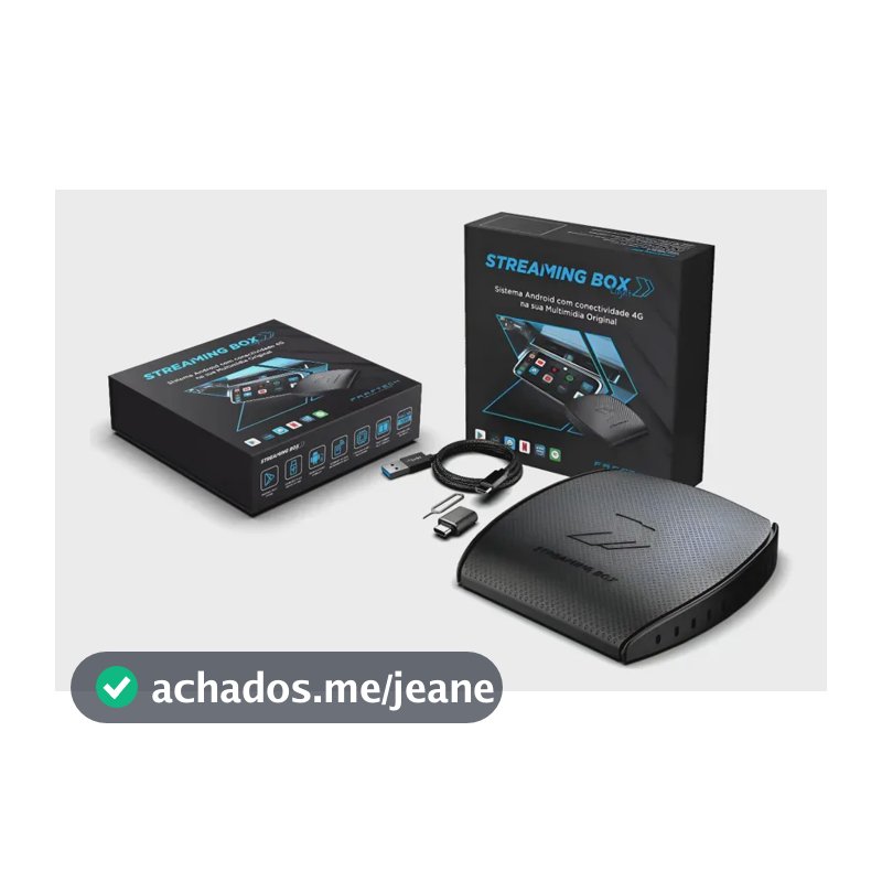 Streaming Box Light 4G RAM 64G ROM 128G SD Faaftech Multimidia Carplay Android Auto Wi-fi