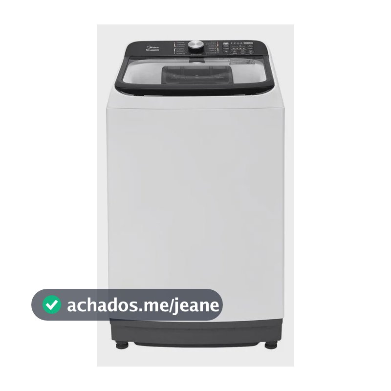 Lavadora De Roupas Midea 15kg Cesto Inox 13 Programas Branca 110v Branco