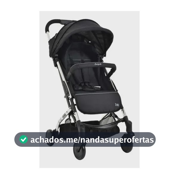 Carrinho de Bebê Zap Burigotto - Metal, Prata