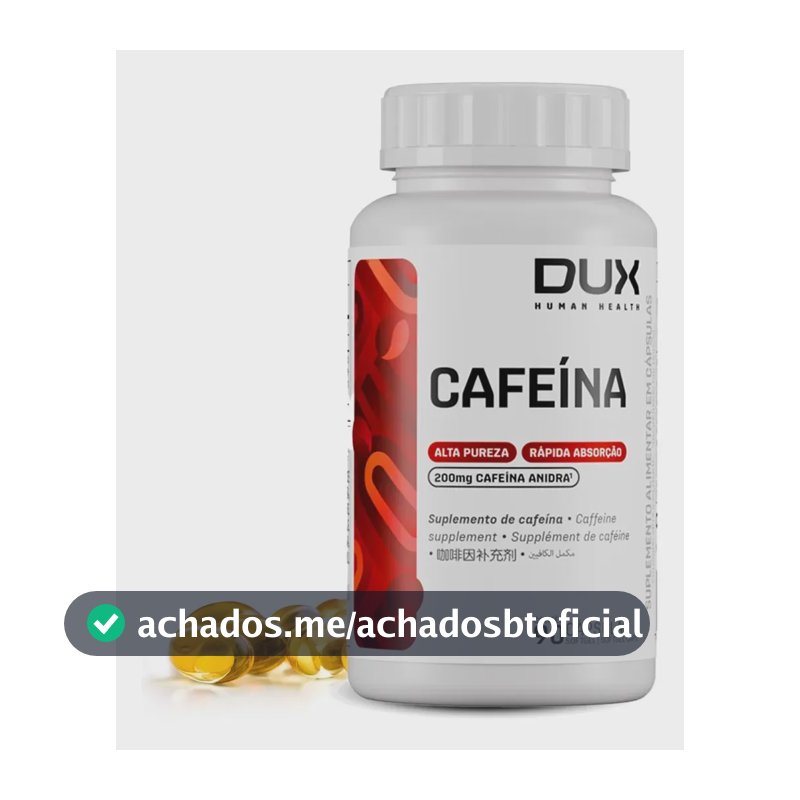 Cafeína Dux Nutrition em cápsula Sem sabor x 100g de 90 un