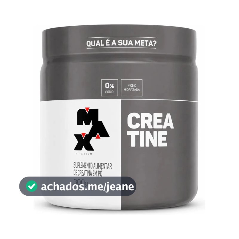 Creatina Max Titanium em pó Sem sabor x 300g