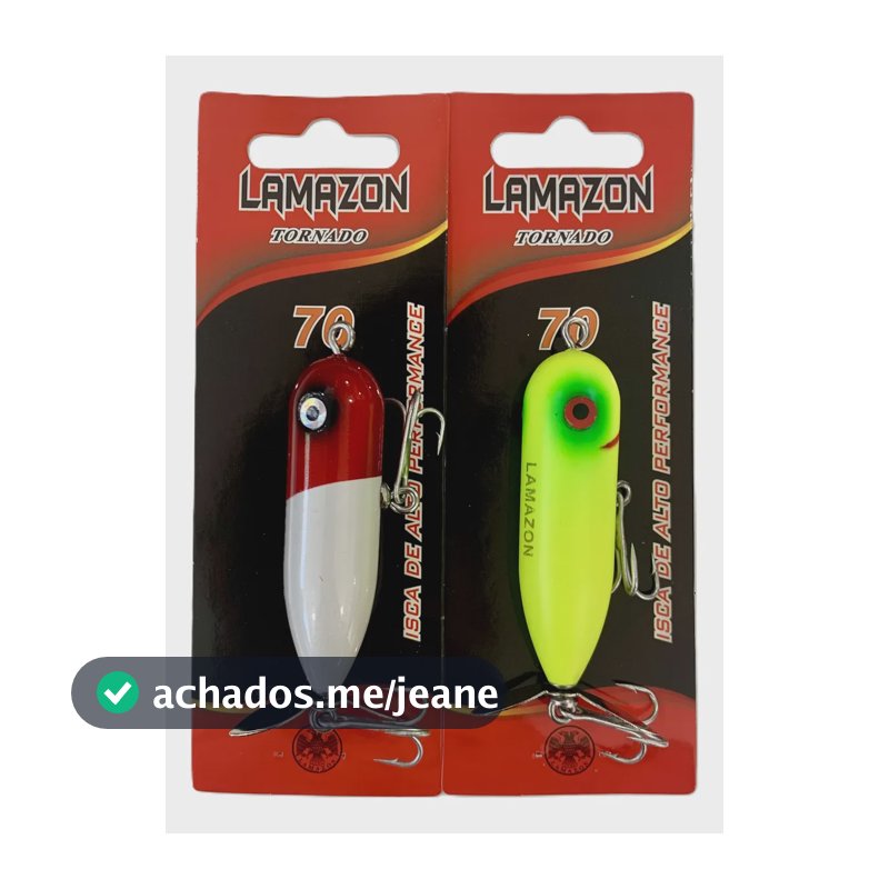 Kit 2 Isca Artificial Lamazon Superficie C/ Helice 7cm 10g Igual A Foto