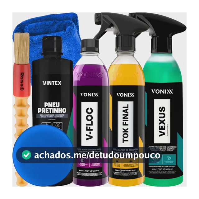 Kit Shampoo V-floc Cera Tok Final Vexus Vonixx Pretinho Vint