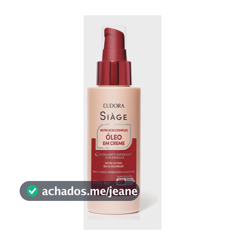 Eudora Siàge Nutri Acid.complex Óleo Em Creme 100ml