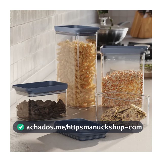 Potes Herméticos e Organizadores de Geladeira - Electrolux - Kit 6