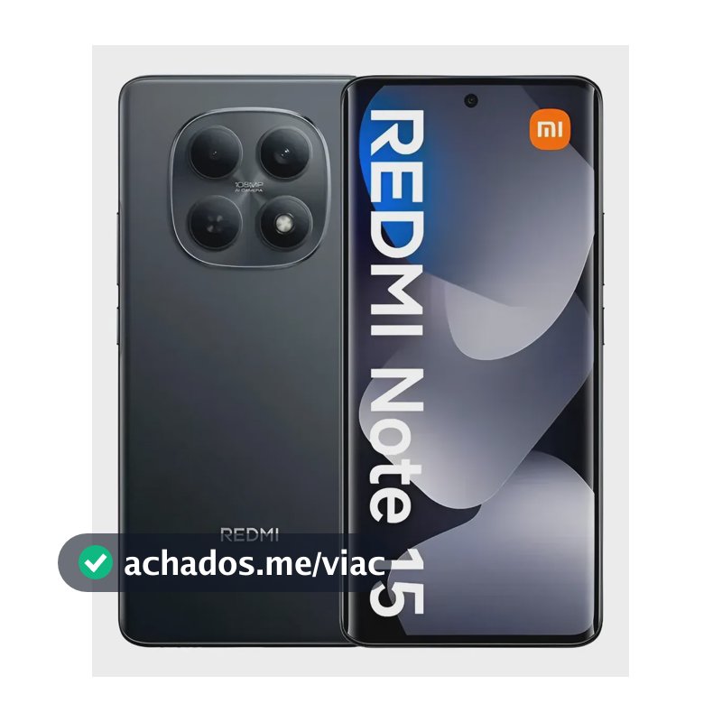 Xiaomi Redmi Note 15 256 GB 8 GB RAM Dual Sim Preto