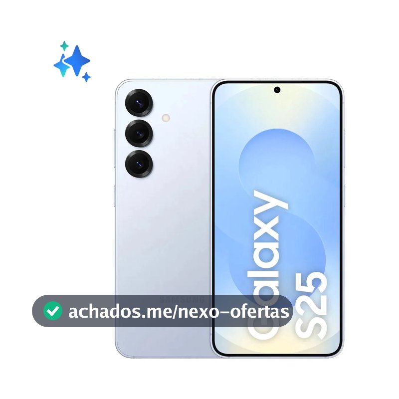 Samsung Galaxy S25 5G, 256GB, 12GB, Câmera Tripla - Azul claro