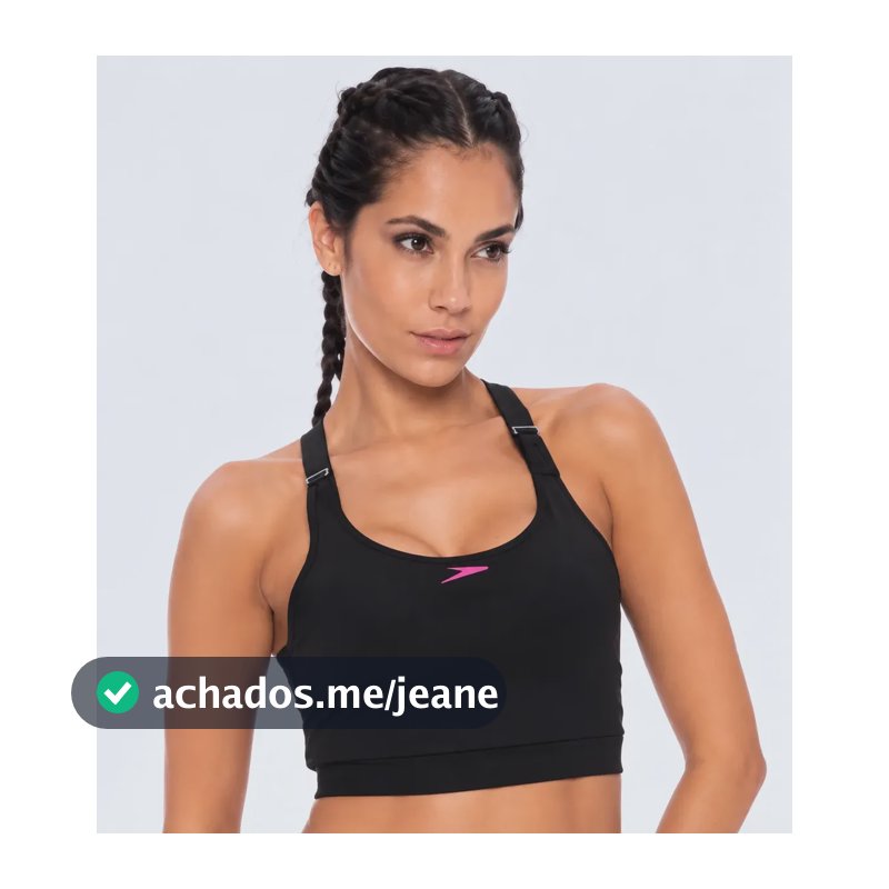 Top Speedo Running Preto Lisa P