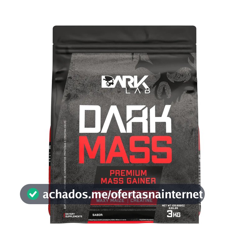Suplemento em pó Dark Lab Carboidratos Dark Mass 3kg sabor Baunilha x 3kg