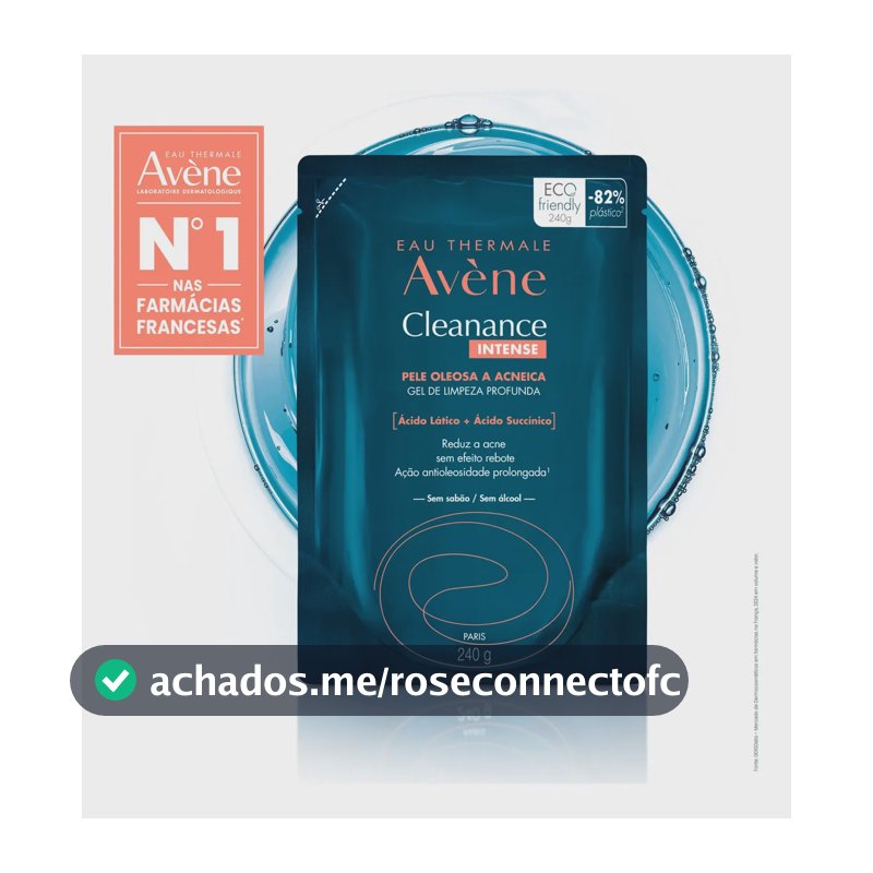 Gel de Limpeza Facial Avène Cleanance Intense Pele Oleosa 240g