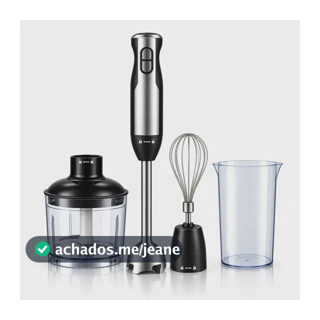 Mixer 3 em 1 Lecom Shop Multifuncional 850W com Turbo para Processar e Bater