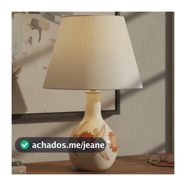 Luminaria Cerâmica Vale Do Jequitinhonha Decoração Abajur