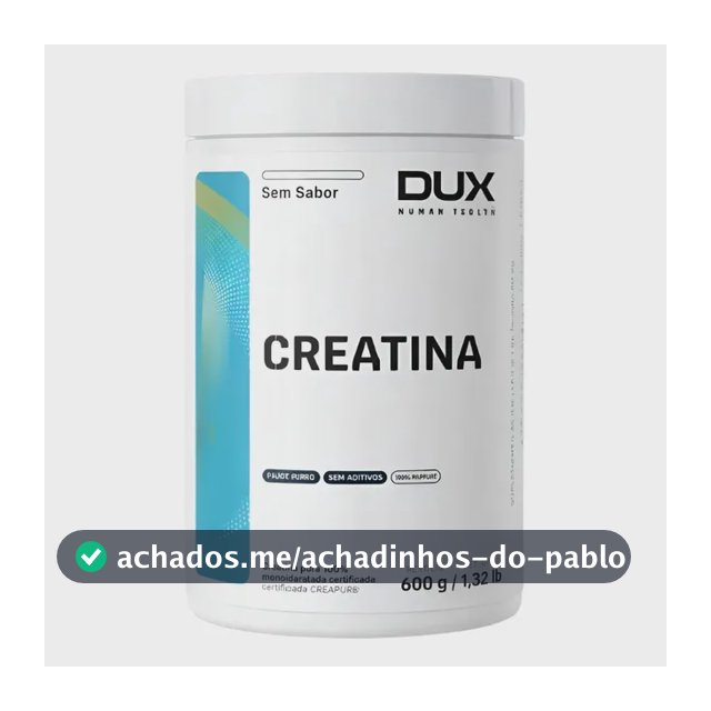 Creatina monohidratada Dux Human Health em pó Sem sabor x 600g