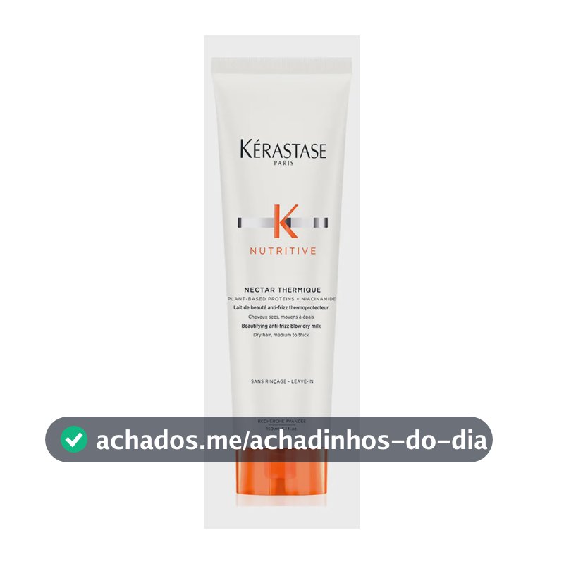 Leave-In Protetor Térmico Anti Ressecamento com Proteínas Vegetais e Niacinamida para Cabelos Médios a Grossos Kérastase Nutritive Nectar Thermique 150ml