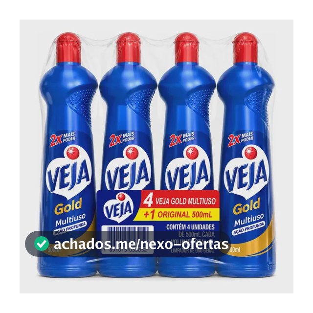 Kit Veja Gold Multiuso 500ml 4 unidades