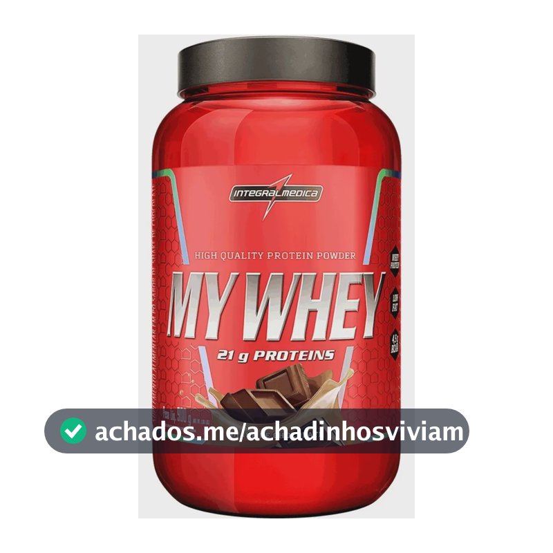 My Whey Shake De Chocolate 900g Integralmédica Whey Protein 21g Proteína BCAA Aminoácidos Suplemento Alimentar Ganho Massa Muscular Hipertrofia Recuperação Pós Treino Low Carb Rápida Absorção