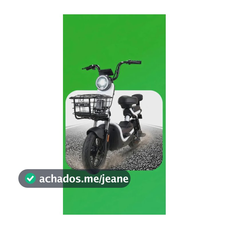 Bicicleta Elétrica Scooter X-moto Interbras Neo X13+ 1000w Branco Aço Com Assento Duplo