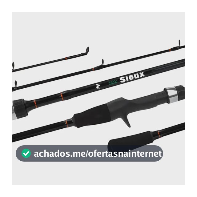 Vara De Carretilha Sioux C601 1,83mts 12-25lbs 1p - Albatroz Preto