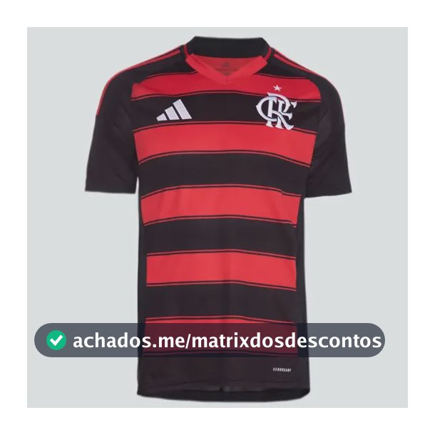 Camisa Masculina I Cr Flamengo 26 adidas Vermelho Caveirão P Liso