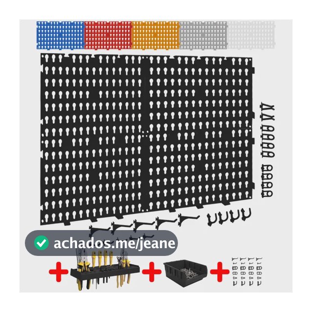 Painel Ferramentas Organizador Perfurado 59x35 + Brindes
