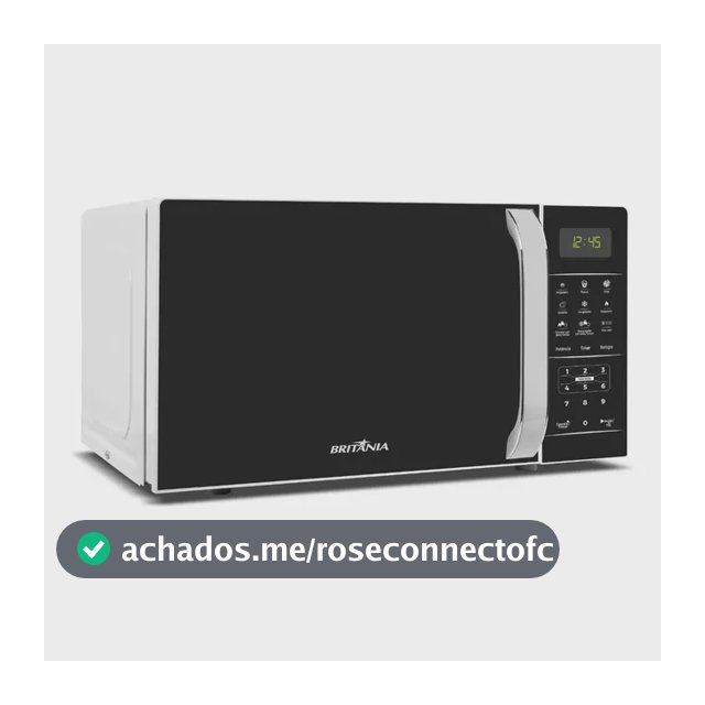 Micro-ondas Britânia Bmo23 De Preto 20l Branco