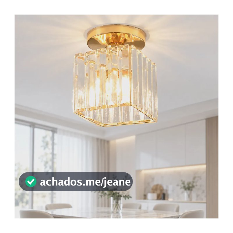 Niveza Luminaria Para Quarto - Unidade - 1 Dourado 110/220v