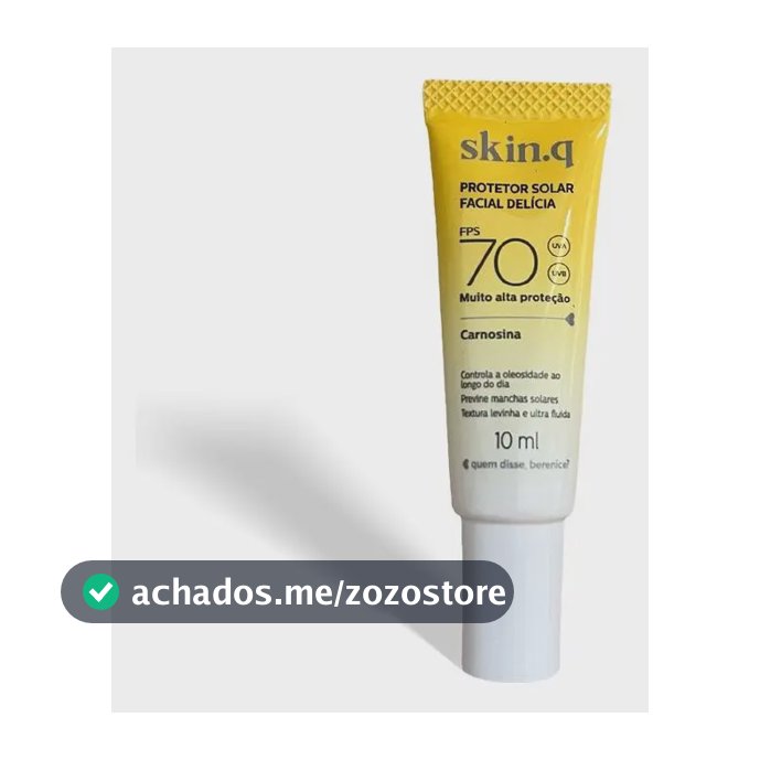 Protetor Solar Facial Delícia Fps 70 Skin.q  10ml