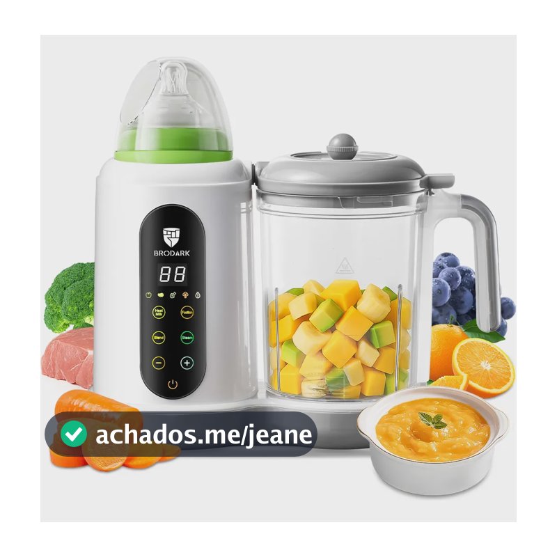 Multiprocessador Processador De Alimentos Para Bebê 5 Em 1 Branco 127v
