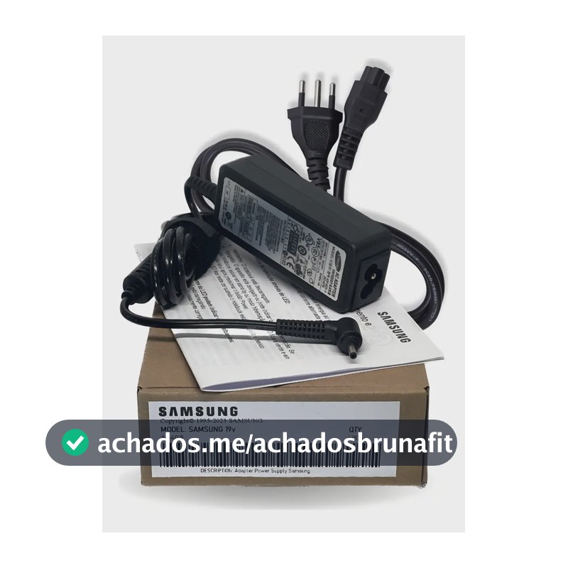 Carregador Para Samsung Np550xda-kh2br 19v 2.1a Cor Preto