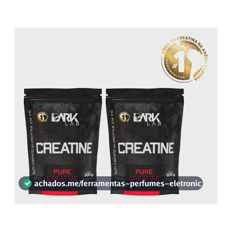 Creatina Monohidrata Pura 1kg (2 Unidades De 500g)  Dark Lab
