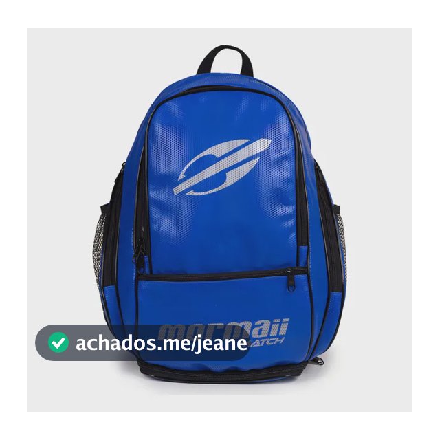 Raqueteira Match Mormaii Beach Tennis Mochila 35 Litros Cor Azul