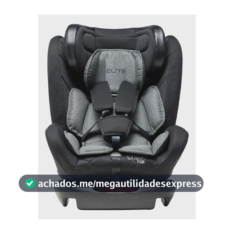Cadeira de Carro Infantil 0 a 36Kg Elite 4 em 1 - Maxi Baby - Preto/Cinza Ônix