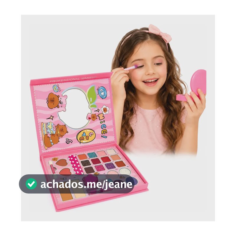 Kit Maquiagem Para Meninas Capivara Completo  24 Itens  Luxo
