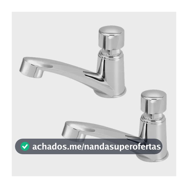 Kit 2 Torneiras Automática Lavatório Banheiro C/temporizador