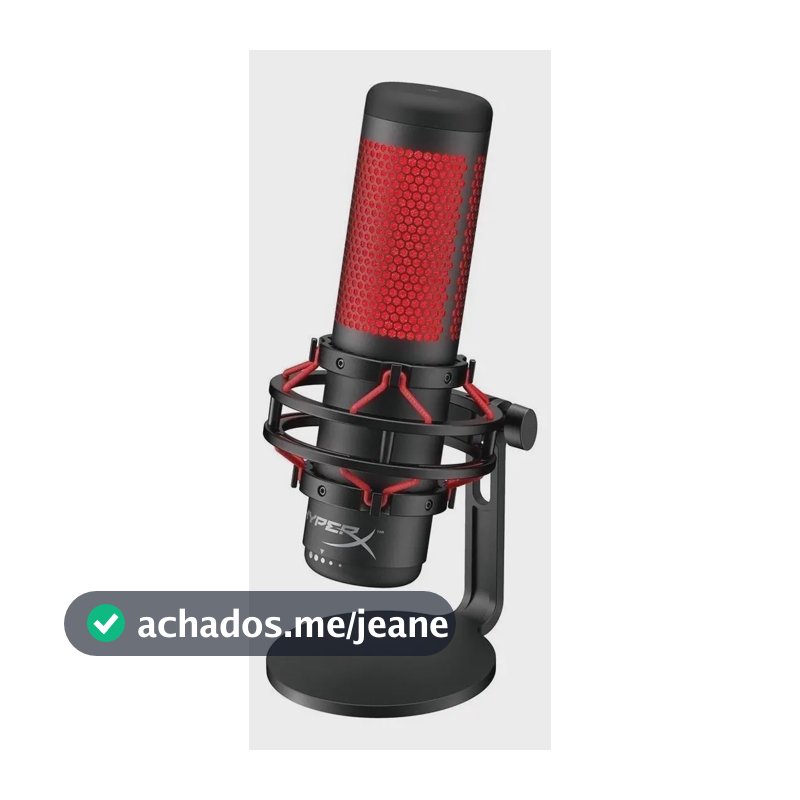 Microfone Condensador Gamer HyperX QuadCast USB
