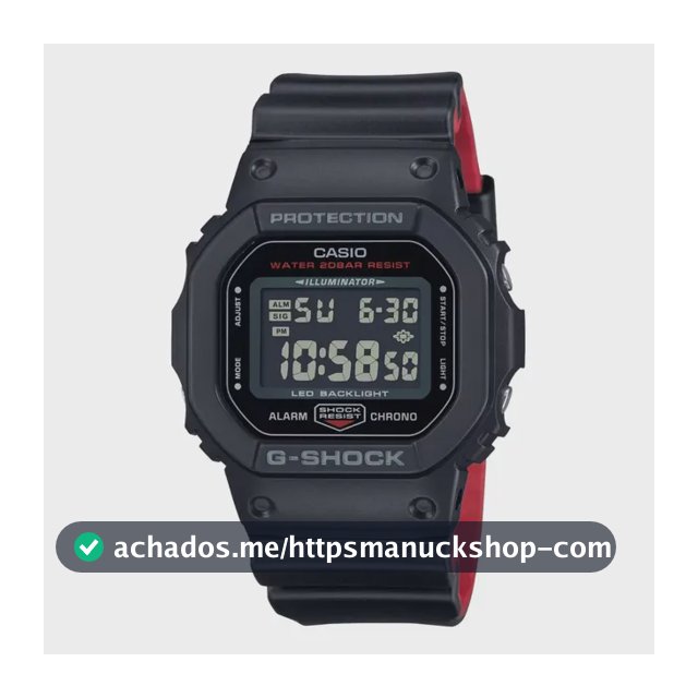 Relógio Casio G-shock Masculino Digital Dw-5600uhr-1dr