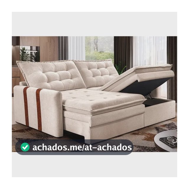 Sofá  Sem Caixa Retrátil 2,00m Soft Petit Boucle Cama Inbox