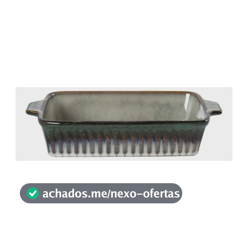 Travessa Mist Retangular De Cerâmica 750ml - L'hermitage